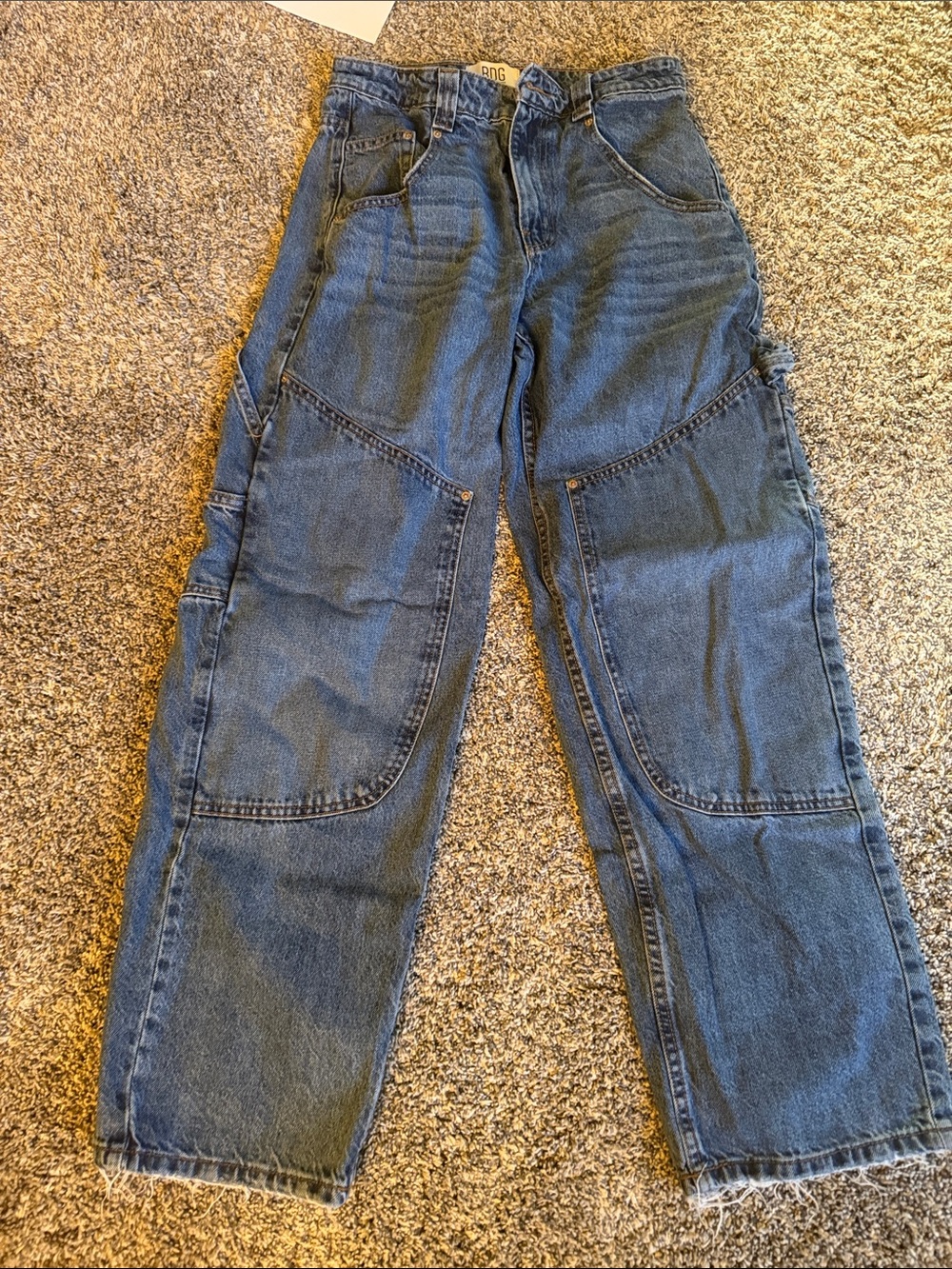 BDG Relaxed Carpenter Jeans in Blue Denim